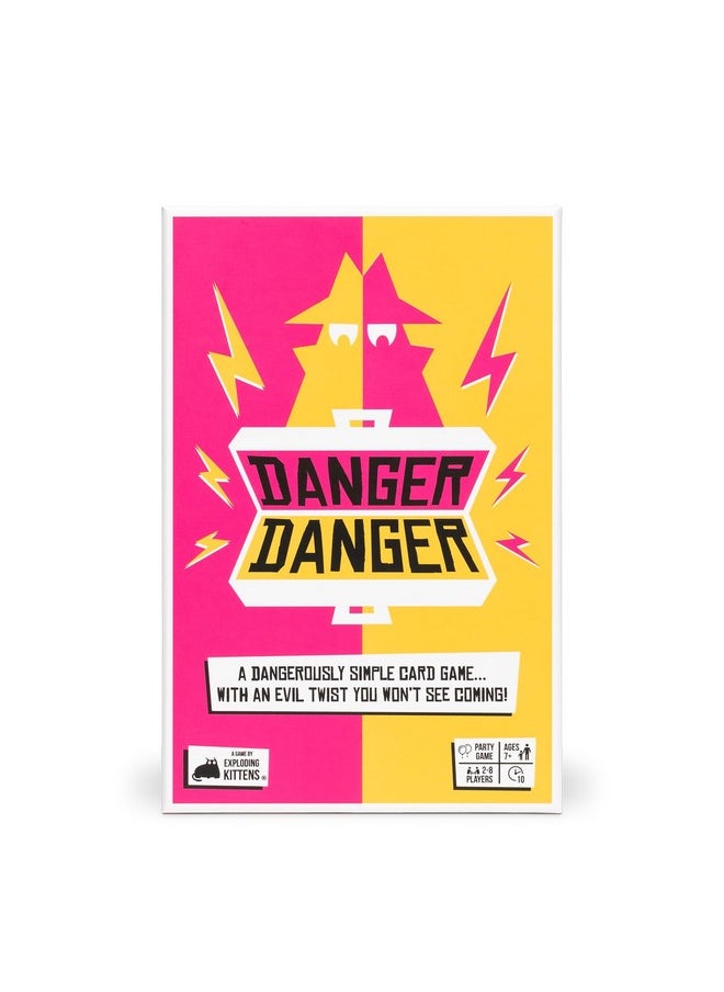 Exploding Kittens LLC Danger Danger by Exploding Kittens - 2-8 Players - Ages 7+ - 10 Minutes to Play - Fast Paces Strategic Card Game - Party Game, Family Game Night, Kid and Adult Card Game  - Image 1