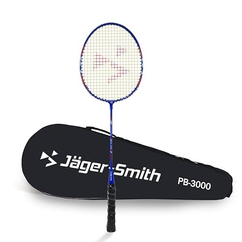 Jager_Smith Jager-Smith PB 3000 Aluminium Badminton Racquet with Tempered Steel Shaft and Full Cover for Beginners and Intermediate Players (Made in India) - Image 1