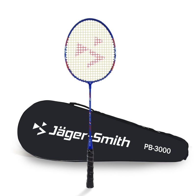 Jager_Smith Jager-Smith PB 3000 Aluminium Badminton Racquet with Tempered Steel Shaft and Full Cover for Beginners and Intermediate Players (Made in India) - Image 3