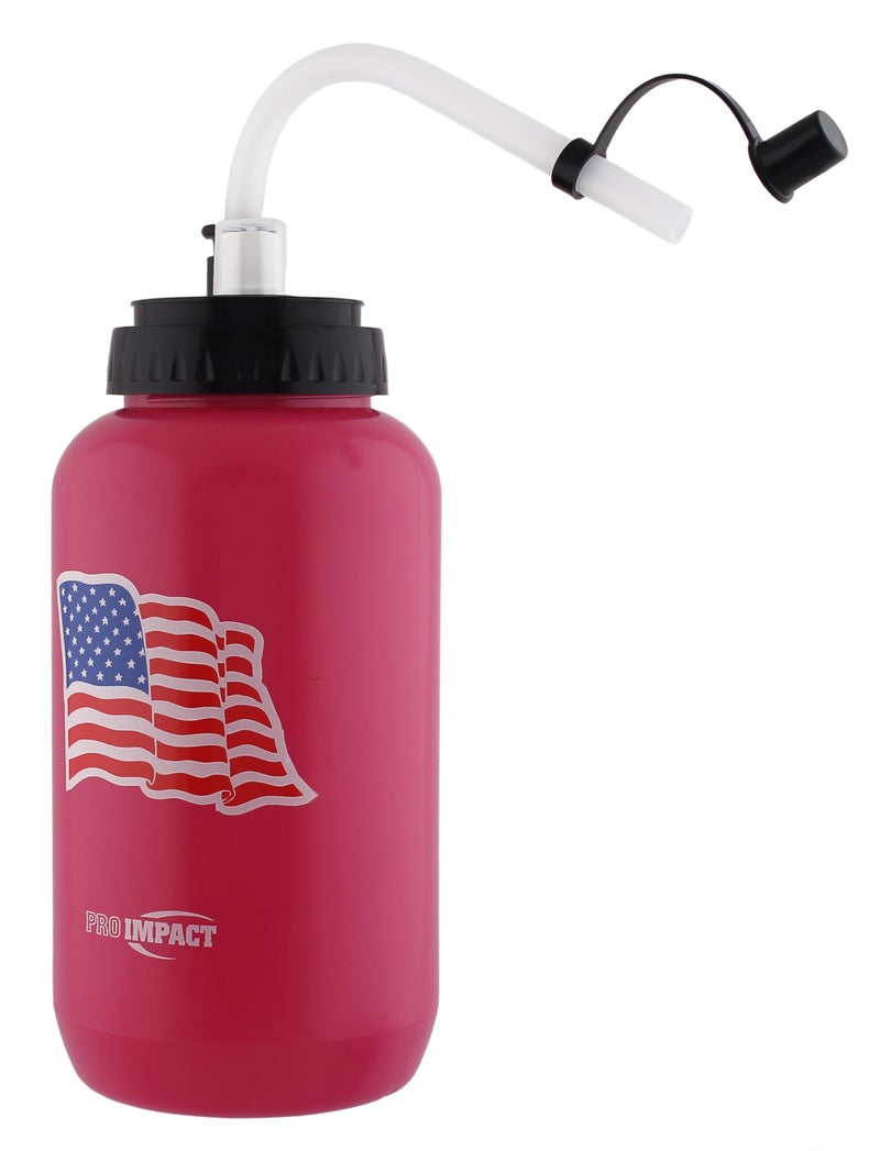 Pro Impact Squeezable Water Bottle with Bendable Long Straw and Spray cap - LDPE BPA Free Plastic - Hydration for Baseball Hockey Gym MMA Yoga Boxing Cycling Softball Football Lacrosse (35.5 Oz.) - Image 2