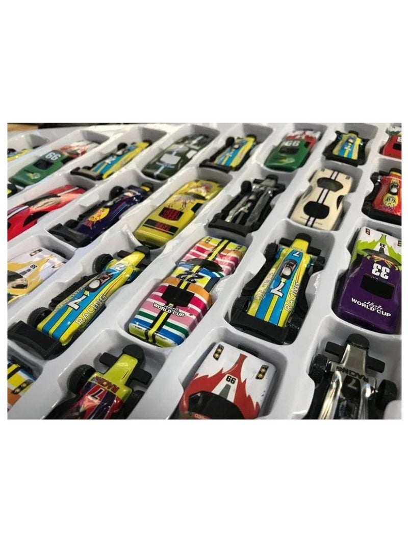 Metal racing car toy, consisting of 32 cars, multi-colored - Image 2