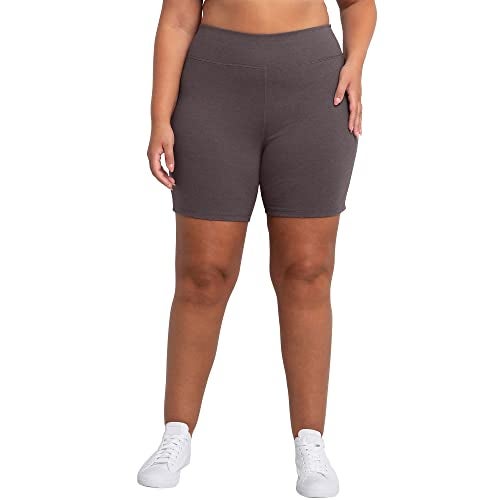 Hanes Just My Size Women's Plus-Size Stretch Jersey Bike Shorts - Image 1