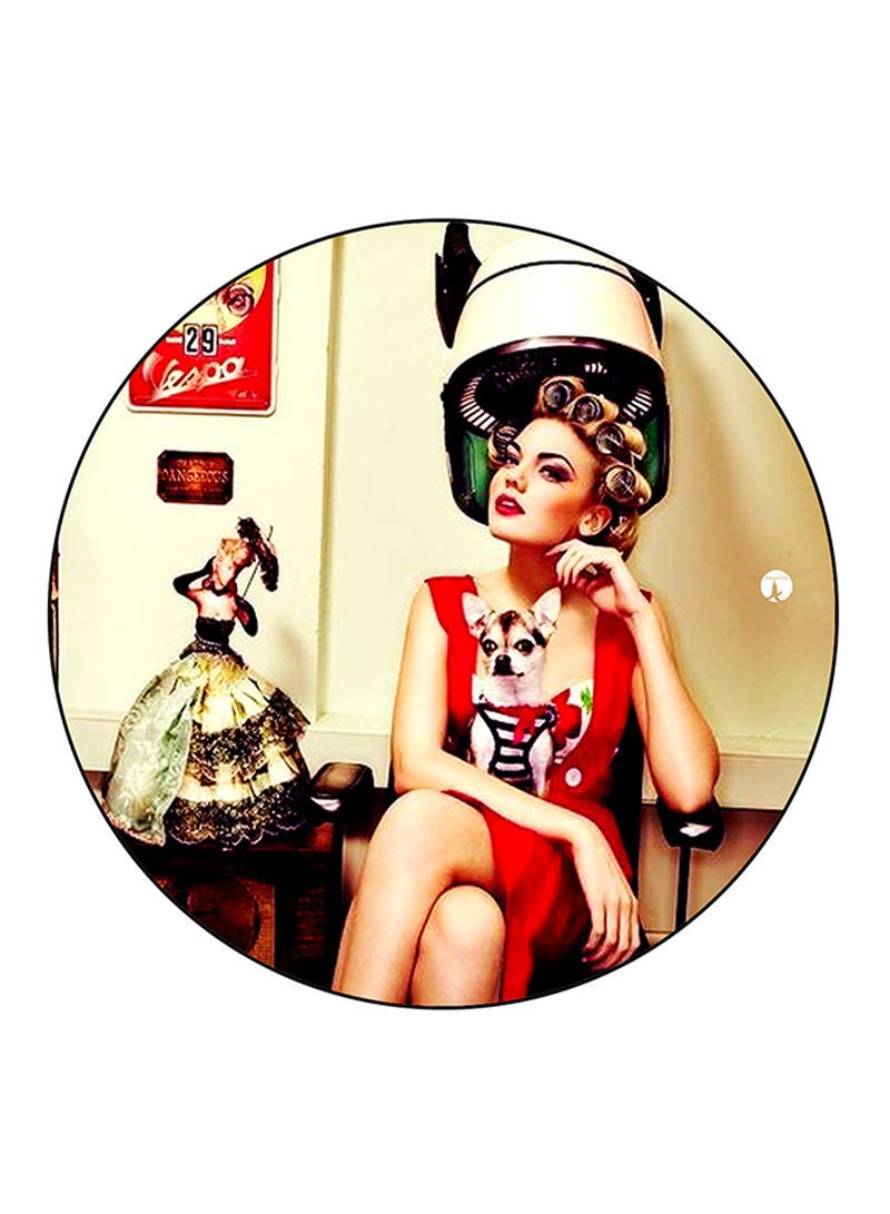 RKN Vintage Art Printed Fridge Magnet Multicolour - Image 1