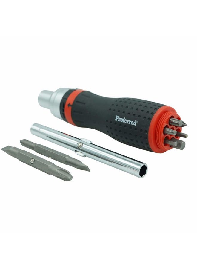 Proferred T29004 Interchangeable Bit Screwdriver Sets, Ratcheting 19 Piece, All in One. - Image 2