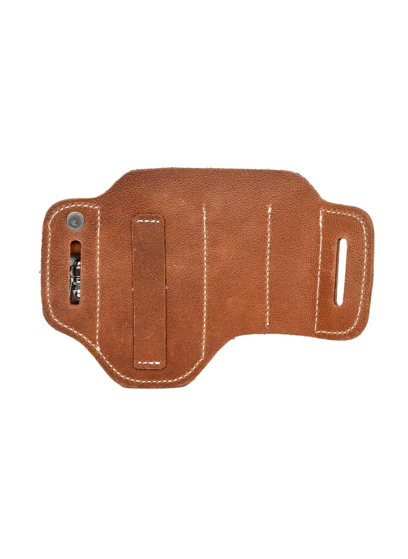 Generic Full Grain Genuine Leather Multitool Sheath Belt Holster Leather Pocket Organizer with Key Holder  - Image 4