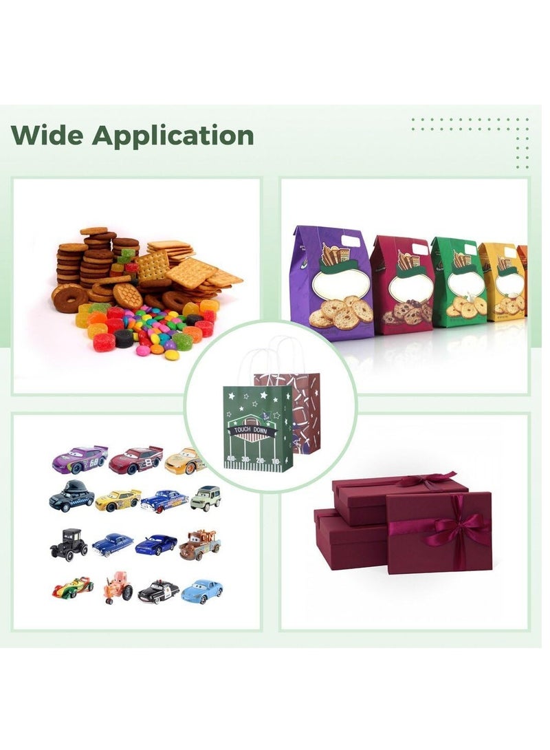 Excefore Touch Down!!! Bulk of Football Party Bag | Quality Paper Treat Bag with Handle | Awesome Goodie Gift Bags for College Orientation, Foot Ball Party, Summer Camp Supplies - Image 5