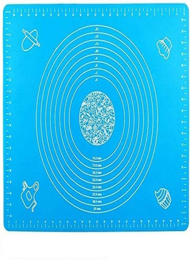 Damkint Silicon Fondant Baking Mat Chapati Atta Kneading Mat Non-Stick Fondant Rolling Mat Stretchable for Kitchen Roti Chapati Cake - Image 1
