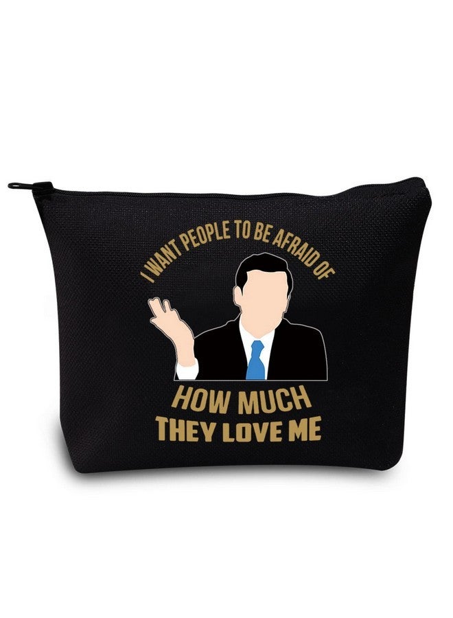 ليفلو حقيبة مكياج مايكل سكوت هدية لمحبي المكتب أريد أن يخاف الناس من مدى حبهم للمنتج الأسود - Image 1