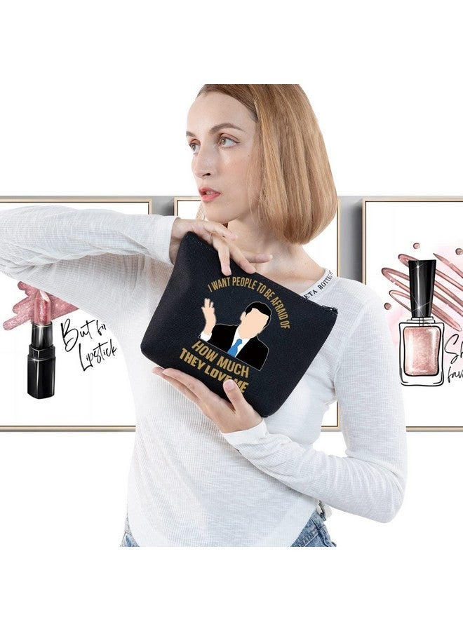 ليفلو حقيبة مكياج مايكل سكوت هدية لمحبي المكتب أريد أن يخاف الناس من مدى حبهم للمنتج الأسود - Image 3