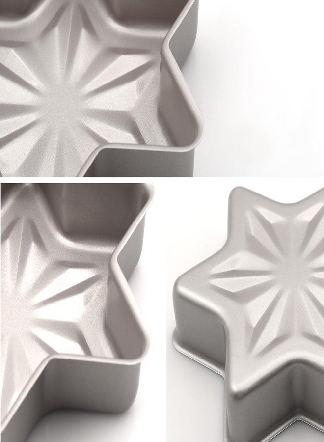 BSDLZCH Mini Star-Shaped Cake Pan, Non-stick Star-shaped Baking Pan Durable Cake Mold for Baking Cakes Brownies Baking Mold Oven and Mircowave Safe - Image 5