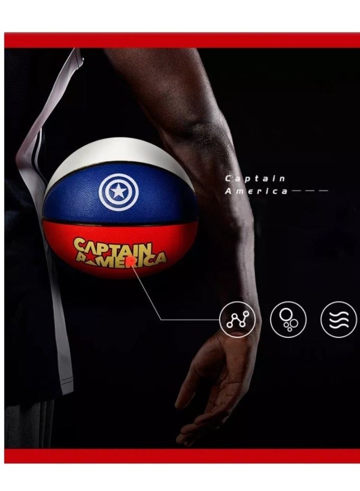 جوريكس كرة السلة، كرة سلة عالية الجودة لجميع الملاعب، كرة سلة شكل مارفل الافنجرز, مقاس 25 × 25 × 25 سم للعب في الأماكن المغلقة أو الهواء الطلق للمسابقات اللعب الترفيهي للأولاد والبنات والبالغين والأطفال - Image 3