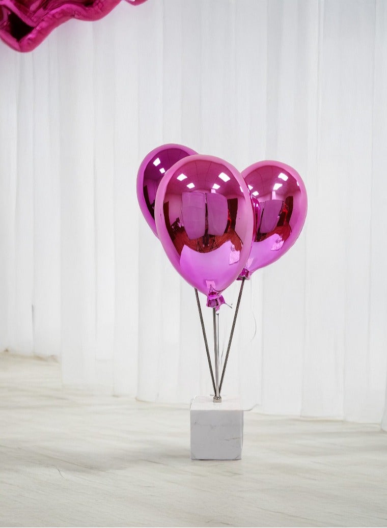 Resin Balloon Decoration Model Room Creative Balloons Sculpture Decor item Pink  - Image 3