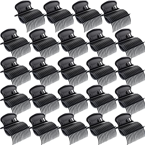 Syhood 24 Pieces Hot Roller Clips Plastic Hair Curler Claw Clips Replacement Roller Clips for Women Hair Section Styling - Image 1