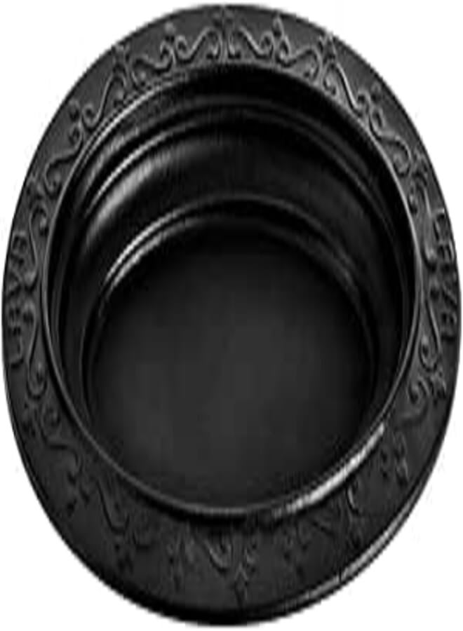 LAVA Cast Iron 18x20 cm Decorated Oval Serving Plate