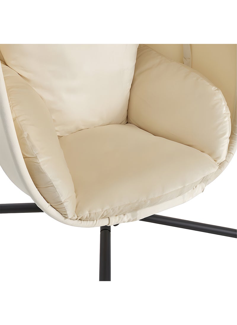 Sharpdo Hanging Chair with Frame + Soft Seat Cushion, Side Padding, Seat and Back Cushion, Hanging Basket, Indoor & Outdoor, Garden Swing Basket, Hanging Chair, Sturdy Base - Image 5