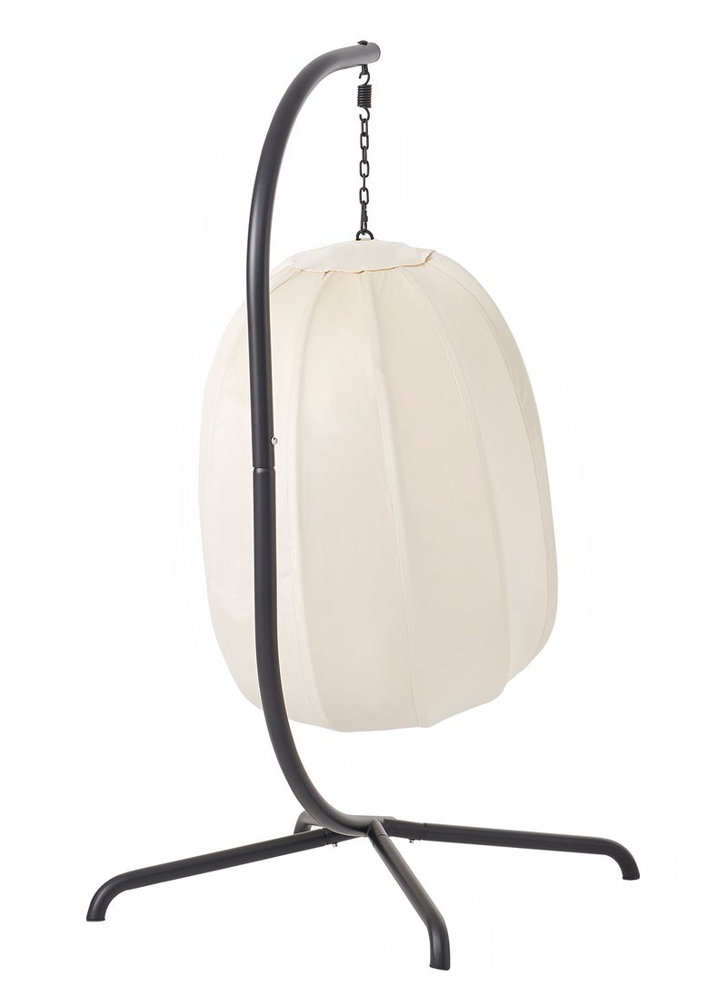 Sharpdo Hanging Chair with Frame + Soft Seat Cushion, Side Padding, Seat and Back Cushion, Hanging Basket, Indoor & Outdoor, Garden Swing Basket, Hanging Chair, Sturdy Base - Image 3