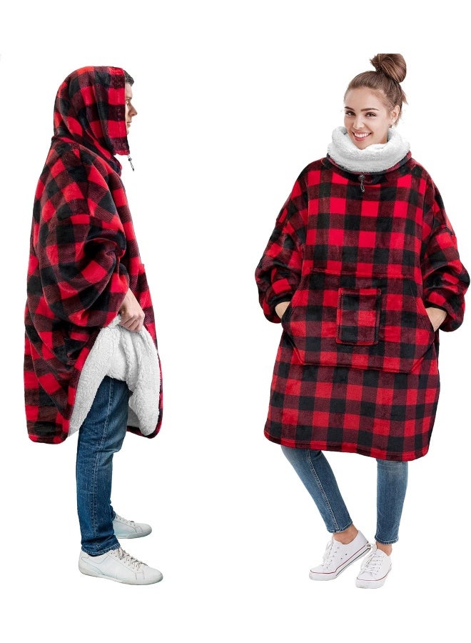 PAVILIA PAVILIA Wearable Blanket Hoodie Women Men, Oversized Sweatshirt Hooded Sweater, Fleece Soft Cozy Warm Plush Gift Ideas Adults - Image 1