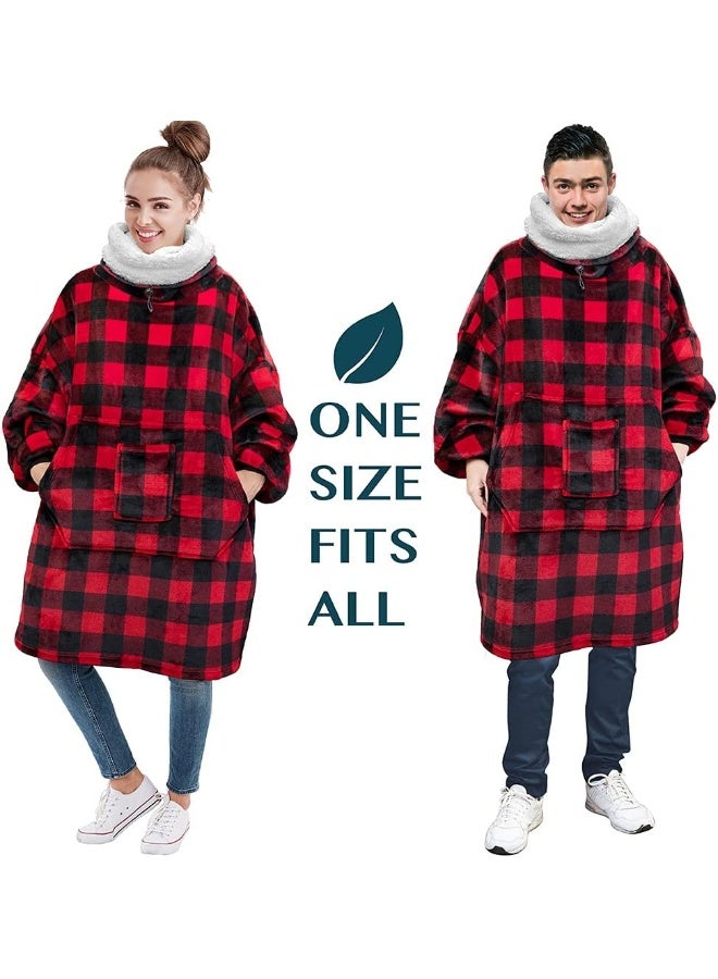 PAVILIA PAVILIA Wearable Blanket Hoodie Women Men, Oversized Sweatshirt Hooded Sweater, Fleece Soft Cozy Warm Plush Gift Ideas Adults - Image 5