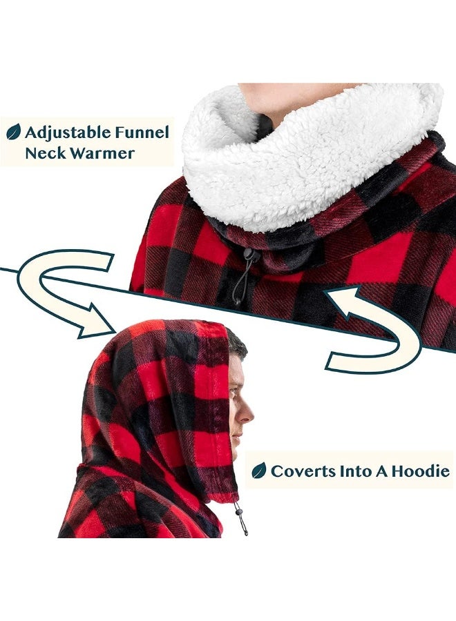 PAVILIA PAVILIA Wearable Blanket Hoodie Women Men, Oversized Sweatshirt Hooded Sweater, Fleece Soft Cozy Warm Plush Gift Ideas Adults - Image 2