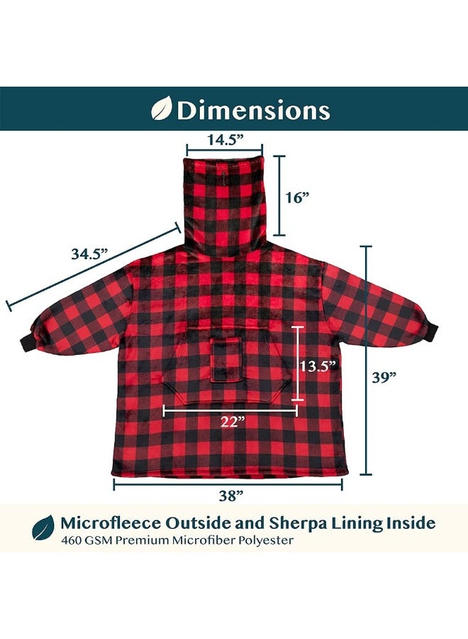 PAVILIA PAVILIA Wearable Blanket Hoodie Women Men, Oversized Sweatshirt Hooded Sweater, Fleece Soft Cozy Warm Plush Gift Ideas Adults - Image 4