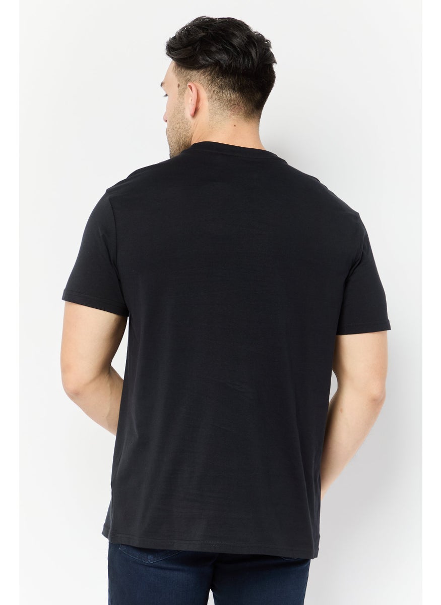 Paul Frank Men Crew Neck Short Sleeves Graphic Print T-Shirt, Black  - Image 4