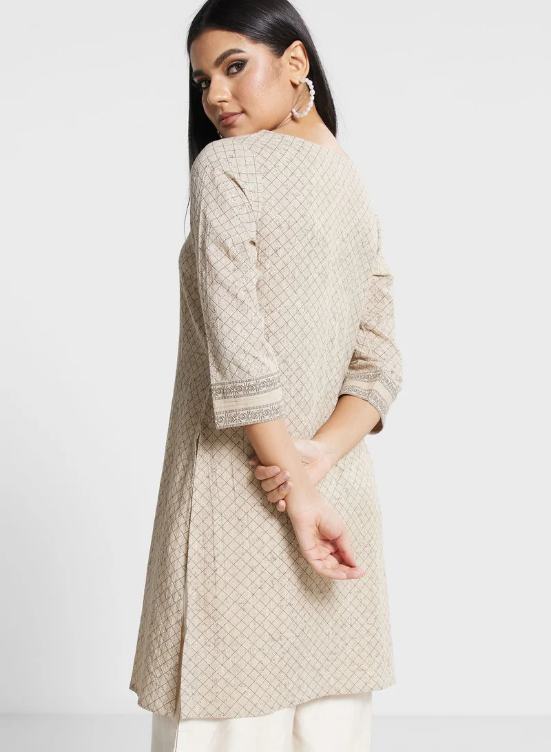 Fabindia Flared Sleeve Kurti