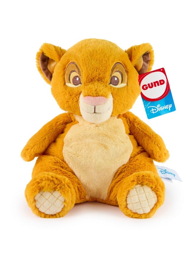 GUND دببة غوند الرسمية من ديزني سيمبا، دمية ناعمة جداً، ملك الأسد، حيوان محشو للأطفال والرضع، أصفر، 12.5 إنش - Image 1