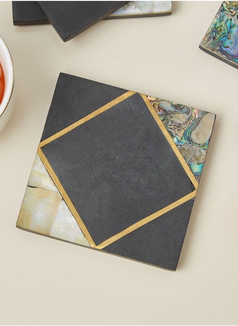 Premier - Oriana Slate Set Of 4 Square Coasters - Image 1