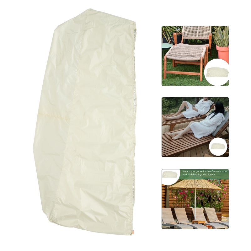 1pc Garden Balcony Deck Chair Shed Polyester Cover - Image 1