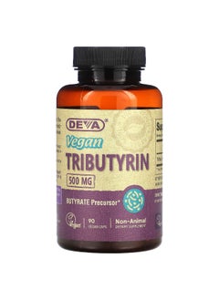 Deva Deva, Vegan Tributyrin, 500 mg , 90 Vegan Caps  - Image 1