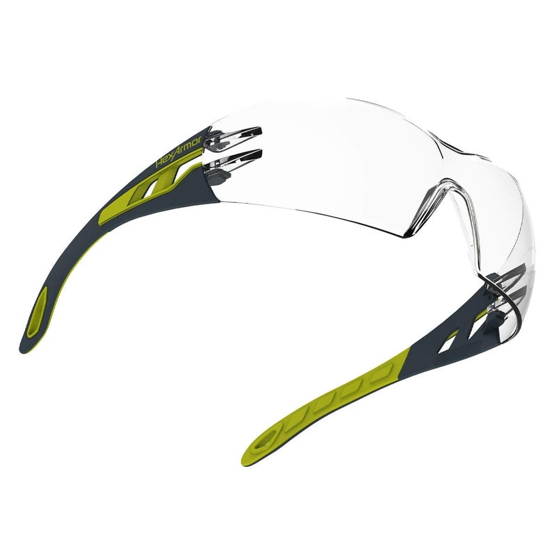 HexArmor MX200 Clear 2F Safety Glasses for Men and Women AntiFog Scratch Resistant Wrap Around Lenses MetalFree Certified ANSI Z87 Safety Glasses 100 UV Protected Eyewear