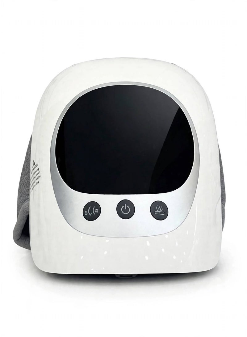 ELTRAZONE ST1102 Wireless Knee Massager with Heat Therapy, Vibration Massage and Red Light Function, Cordless Knee Relaxation Device for Daily Comfort, Portable Knee Massage Support – White - Image 1