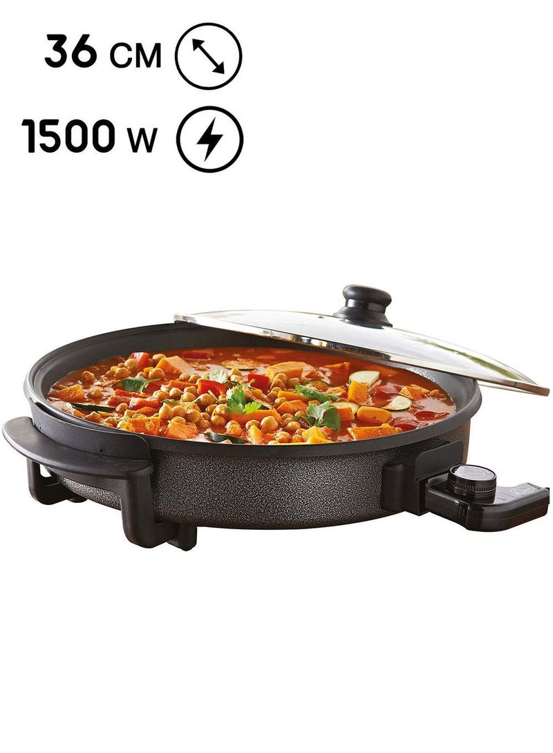 REFURA بيتزا 36 سم | عجة | ناتشوز | كاساديلا | تورتيلا | صانع الفطائر للمنزل 1500 واط RE-622 - Image 1