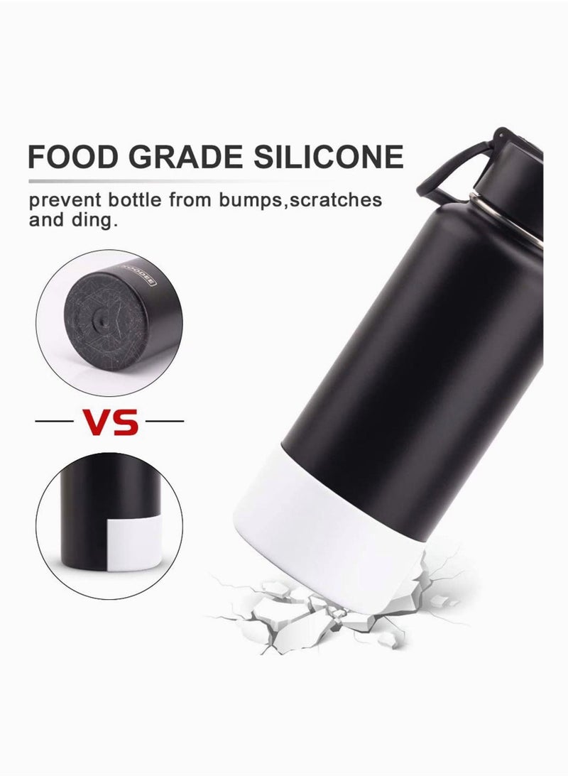 Generic Hydro Flask Boot, Hydro Sport Water Bottles Flask Anti-Slip Bottom Sleeve Cover, Compatible With Hydro Flask And More Water Bottles, Anti-Slip Bottom Sleeve Cover, White Color  - Image 3