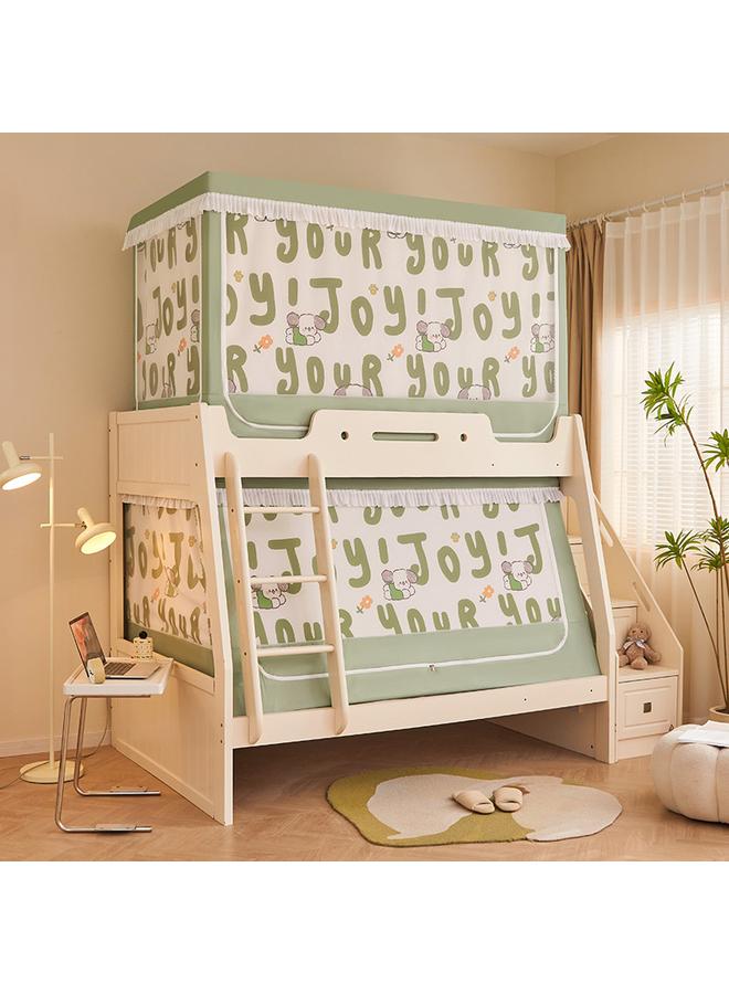 Bluejw Shading Curtain Upper And Lower Bunk Bed Mosquito Net Student Dormitory Single Encrypted Mosquito Net Three-door Paint Zipper Square Net - Image 3
