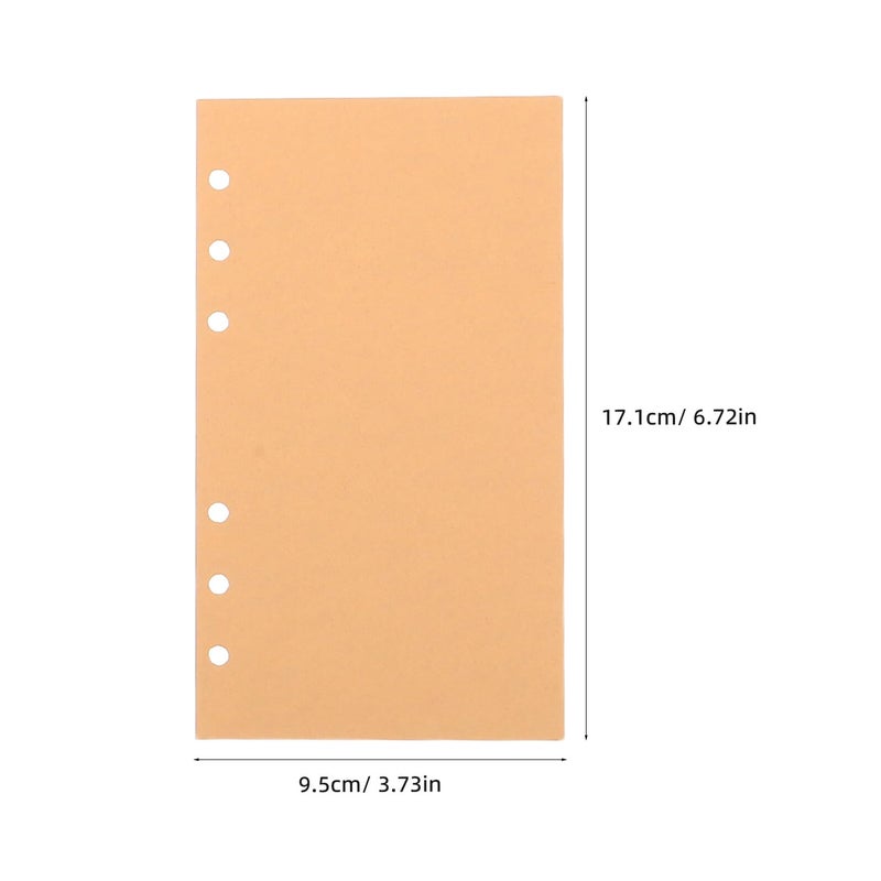 A6 Colored Loose Leaf Paper 40 Sheets 6 Hole Punched for Planner Journal Diary - Image 3