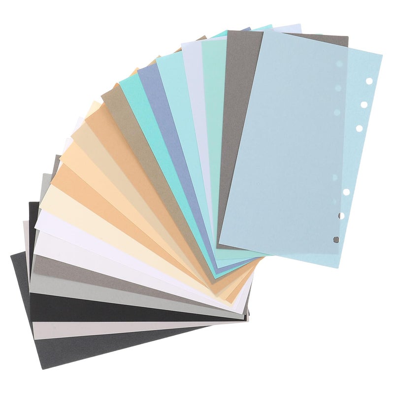 A6 Colored Loose Leaf Paper 40 Sheets 6 Hole Punched for Planner Journal Diary - Image 2