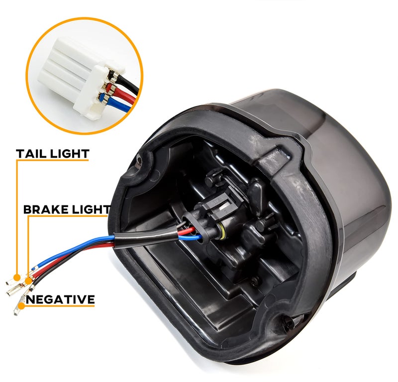 VEISUTOR مصباح خلفي LED مدخن من VEISUTOR لدراجات هارلي ديفيدسون السياحية، مصابيح الفرامل الخلفية لدراجات هارلي داينا رود كينج إليكترا جلايد سوفتيل ستريت بوب ملحقات - Image 4