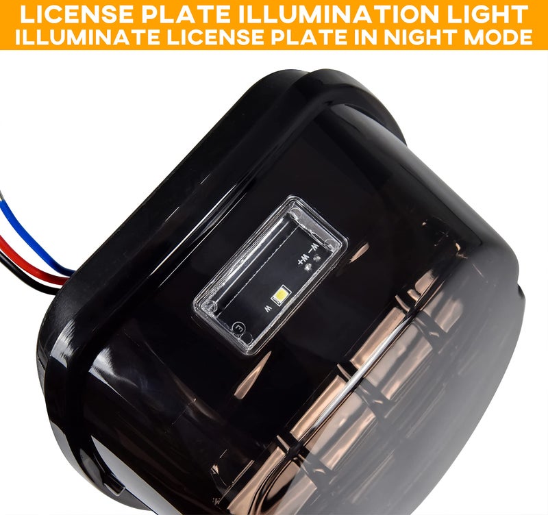 VEISUTOR مصباح خلفي LED مدخن من VEISUTOR لدراجات هارلي ديفيدسون السياحية، مصابيح الفرامل الخلفية لدراجات هارلي داينا رود كينج إليكترا جلايد سوفتيل ستريت بوب ملحقات - Image 3