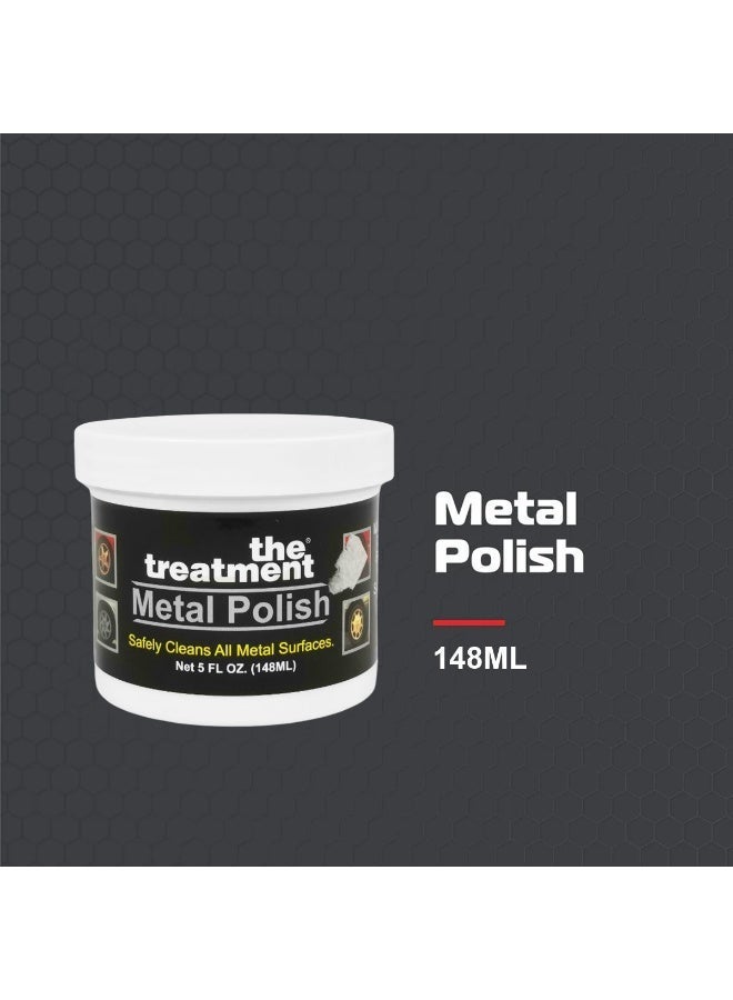 The Treatment Metal Polish 148ML, Multi-Metal Surface Cleaner & Polishing Compound, Stain & Tarnish Remover for Car Wheels, Chrome, Brass, Copper, Stainless Steel & Automotive Metal Care-The Treatment - Image 3