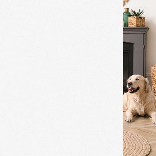 HIDBEA Frosted Window Privacy Film Non Adhesive Static Cling Glass Stickers Sun UV Blocking Heat Control Door Covering Decals for Home Office354 x 3937 Inch Frosted White