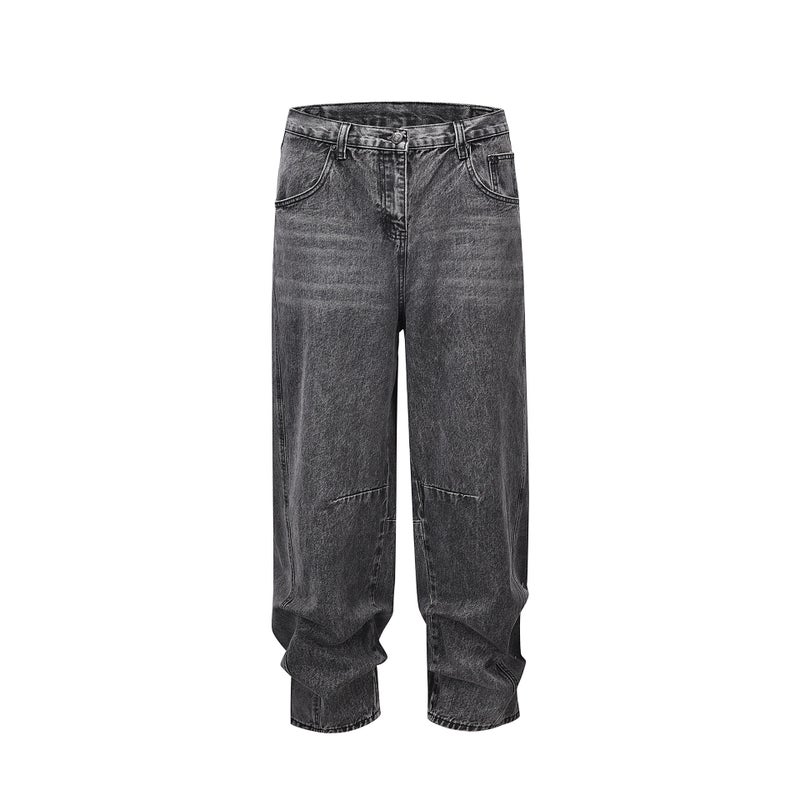 High Street Kanye American Style Men'S And Women'S Multi-Pocket Cargo Jeans Straight Loose Ripped Pants Various Styles - Image 1