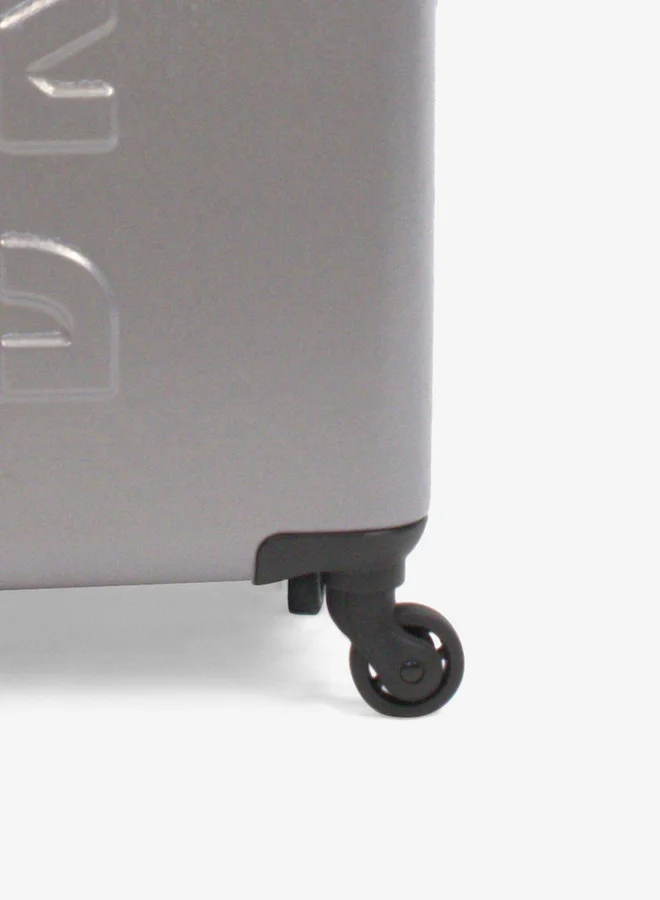 DKNY Logo Detail Hardcase Trolley Bag with Wheels and Retractable Handle 24-M - Domestic