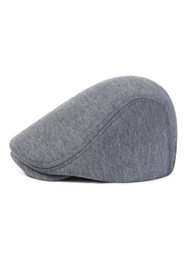 VOBOOM Men's Cotton Flat Ivy Gatsby Newsboy Driving Hat Cap (Style2-Dark Grey) - Image 3