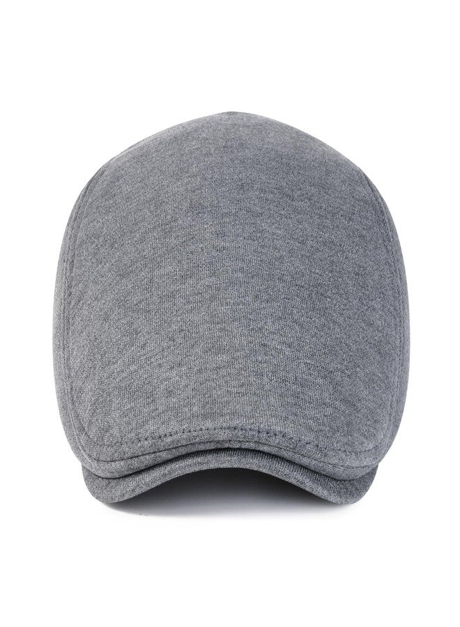 VOBOOM Men's Cotton Flat Ivy Gatsby Newsboy Driving Hat Cap (Style2-Dark Grey) - Image 2