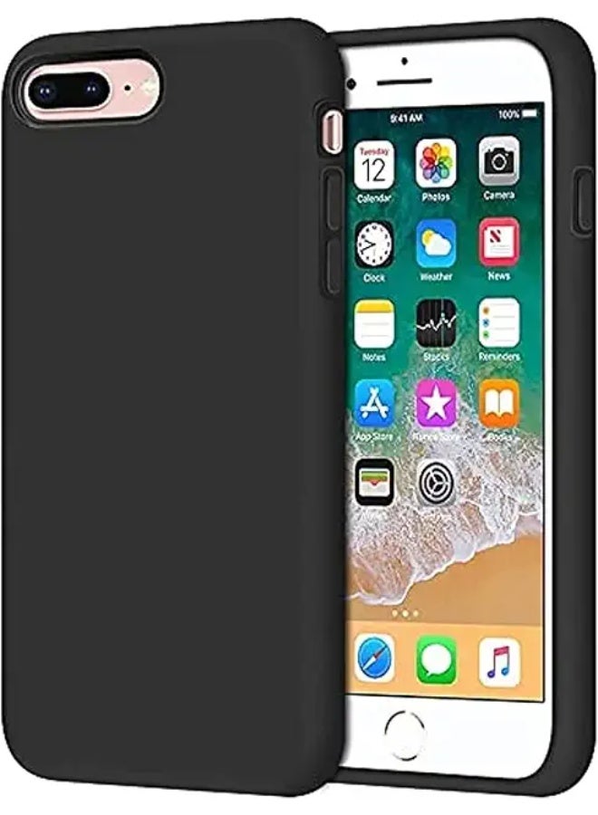 Protective Cover For iPhone 7 Plus/8 Plus , Slim Fit Soft Back TPU Case Flexible Silicone Cover Compatible For iPhone 7 Plus/8 Plus - Black
