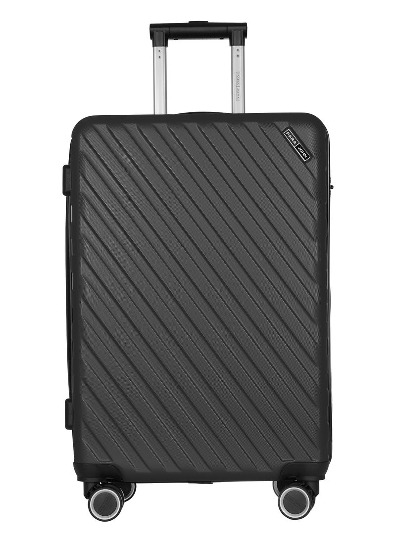 PARAJOHN - Strato Lightweight ABS Hard Side 8 Spinner Wheel Cabin Luggage / Carry-On Trolley Bag with Lock 20 Inch - Dark Grey - Image 1