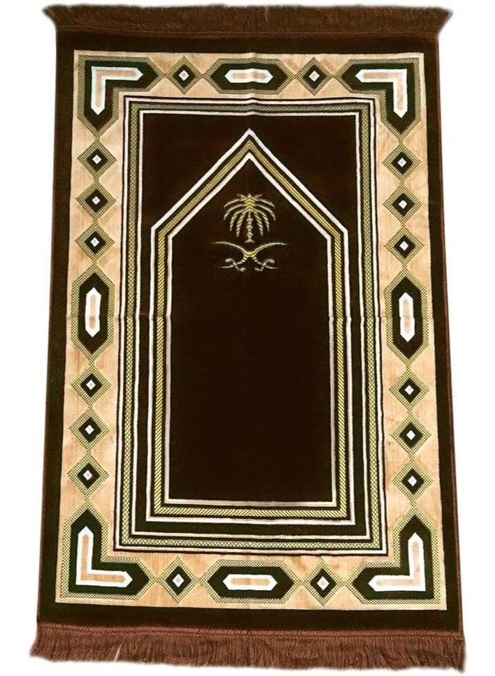 سجادة صلاة إسلامية بتصميم هندسي وشرابات - Image 5