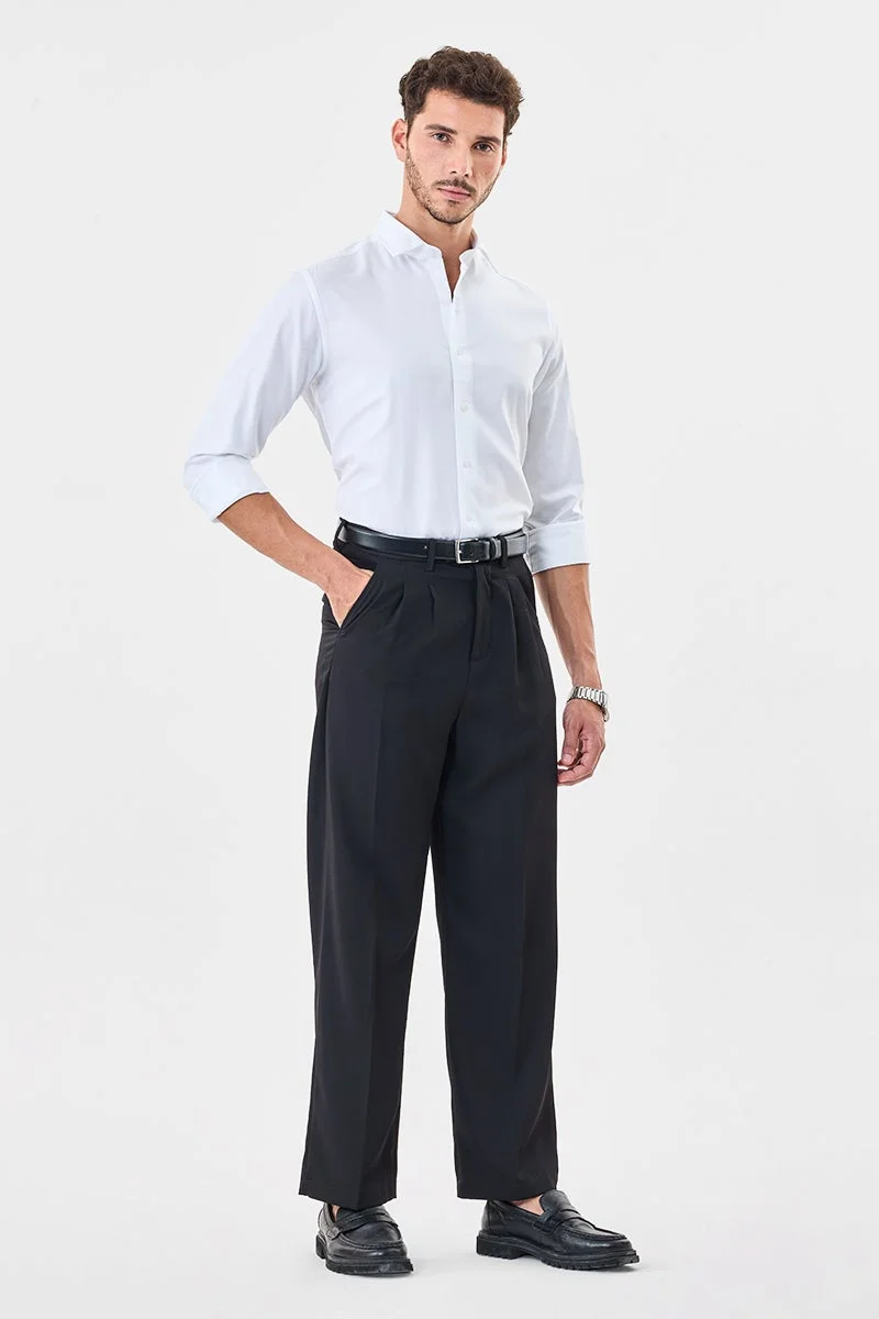 SNITCH Twill 100% Cotton Slim Fit Luxe Shirt