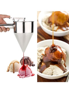 DLC Piston Funnel - Stainless Steel Baking and Dessert Funnel Cooking Tools with Rack for Home Kitchen Use  - Image 5